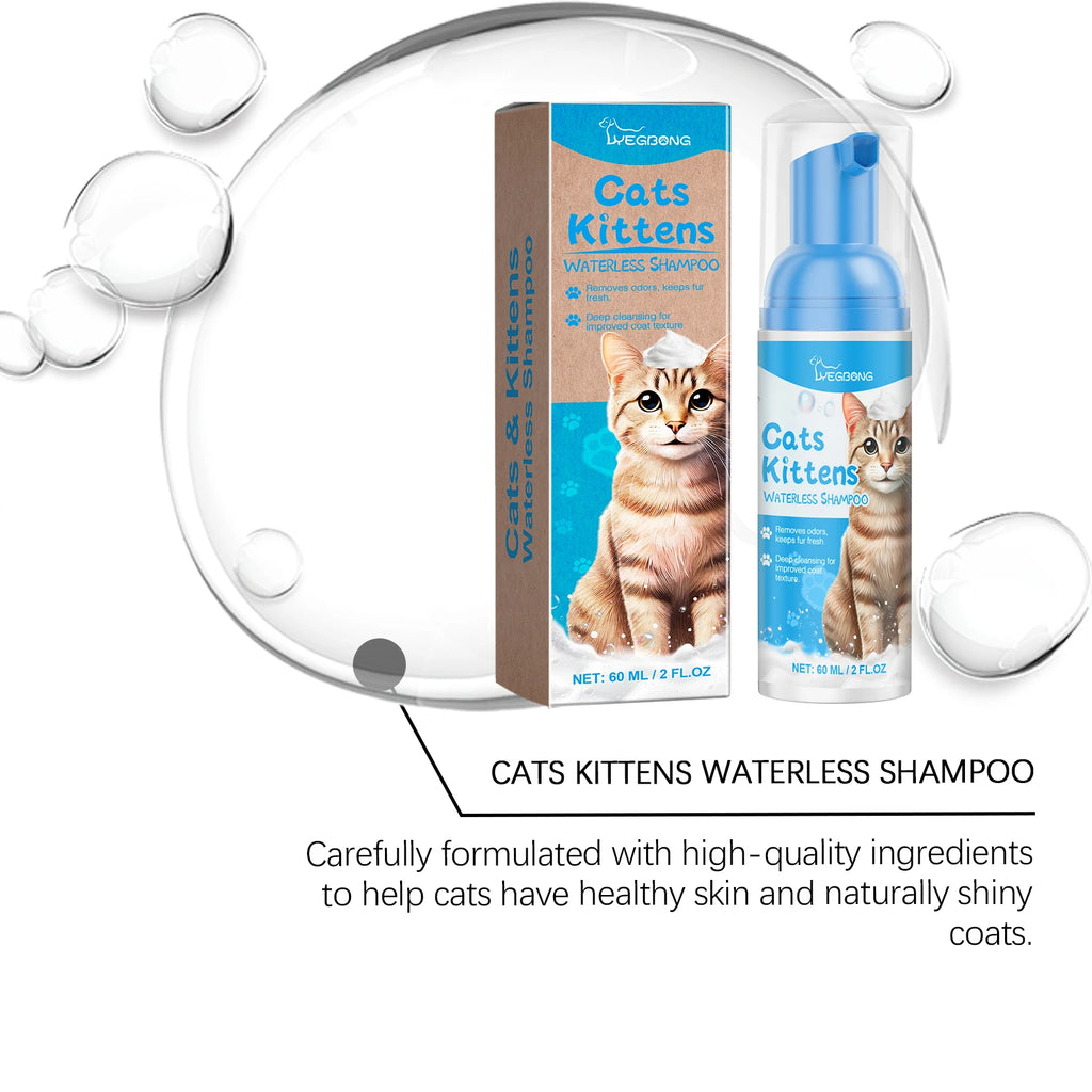 Cat No-rinse Cleaning Mousse Gentle Grooming Foam