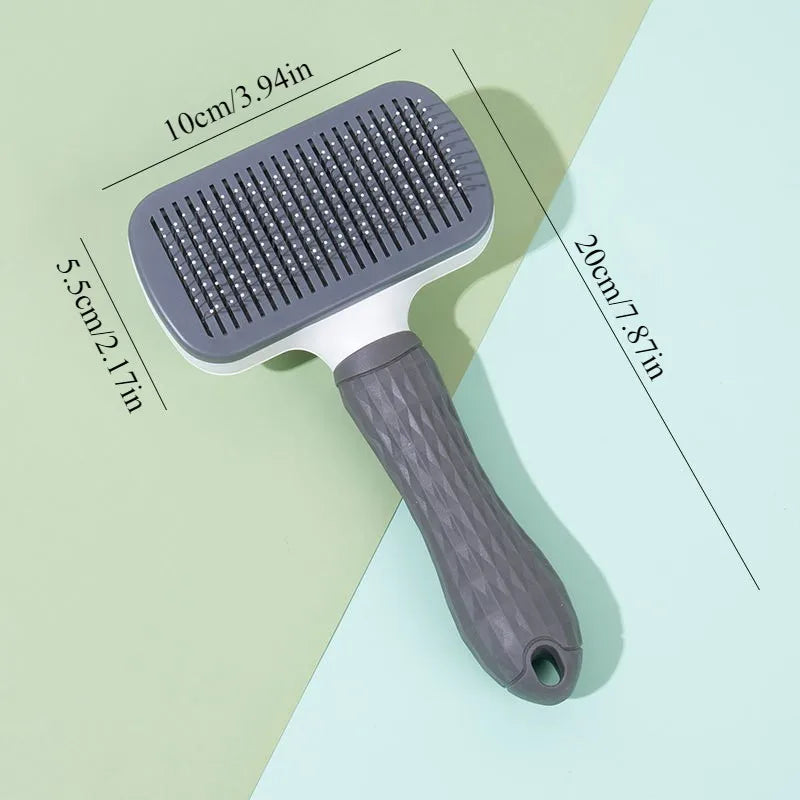 One-Button Pet DE shedding Brush