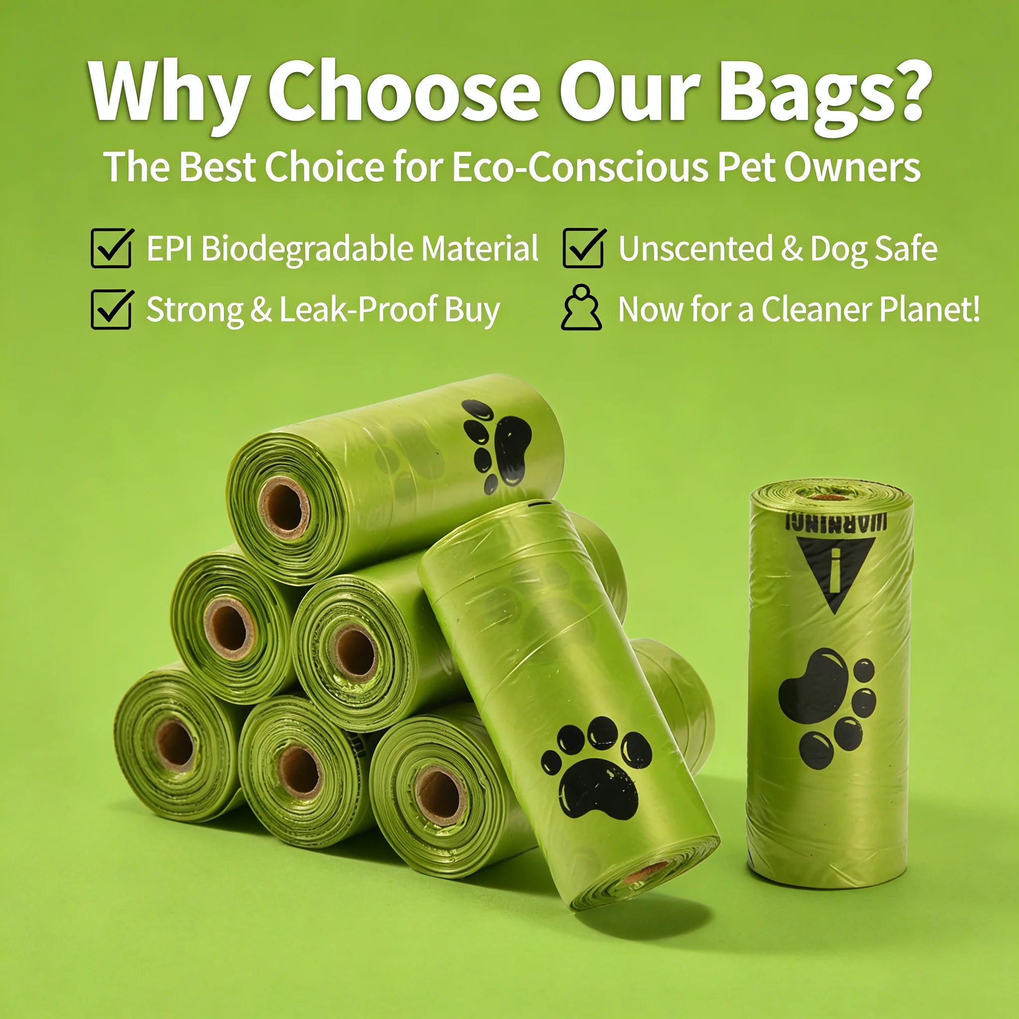Poop Bags Leak-Proof Extra Thick EPI Material