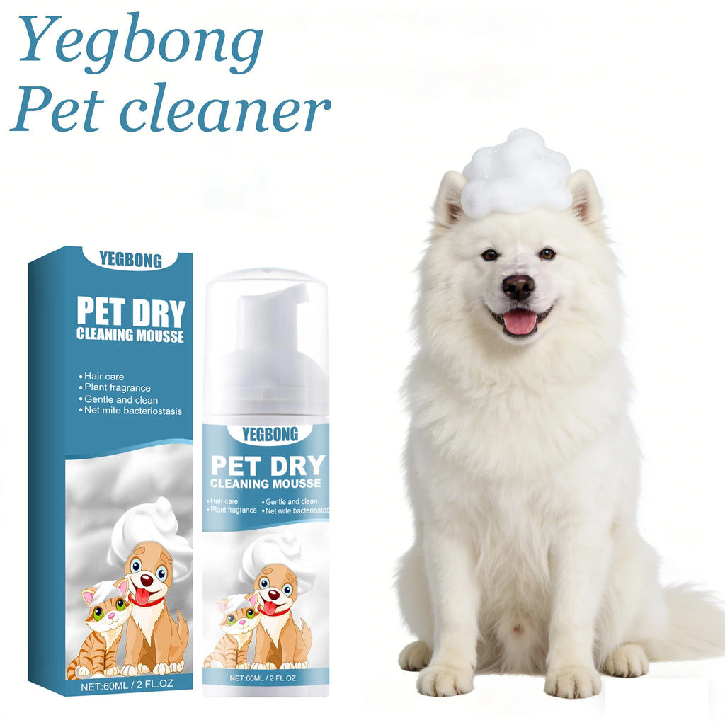 60ML No-rinse Pet Dry Cleaning Mousse