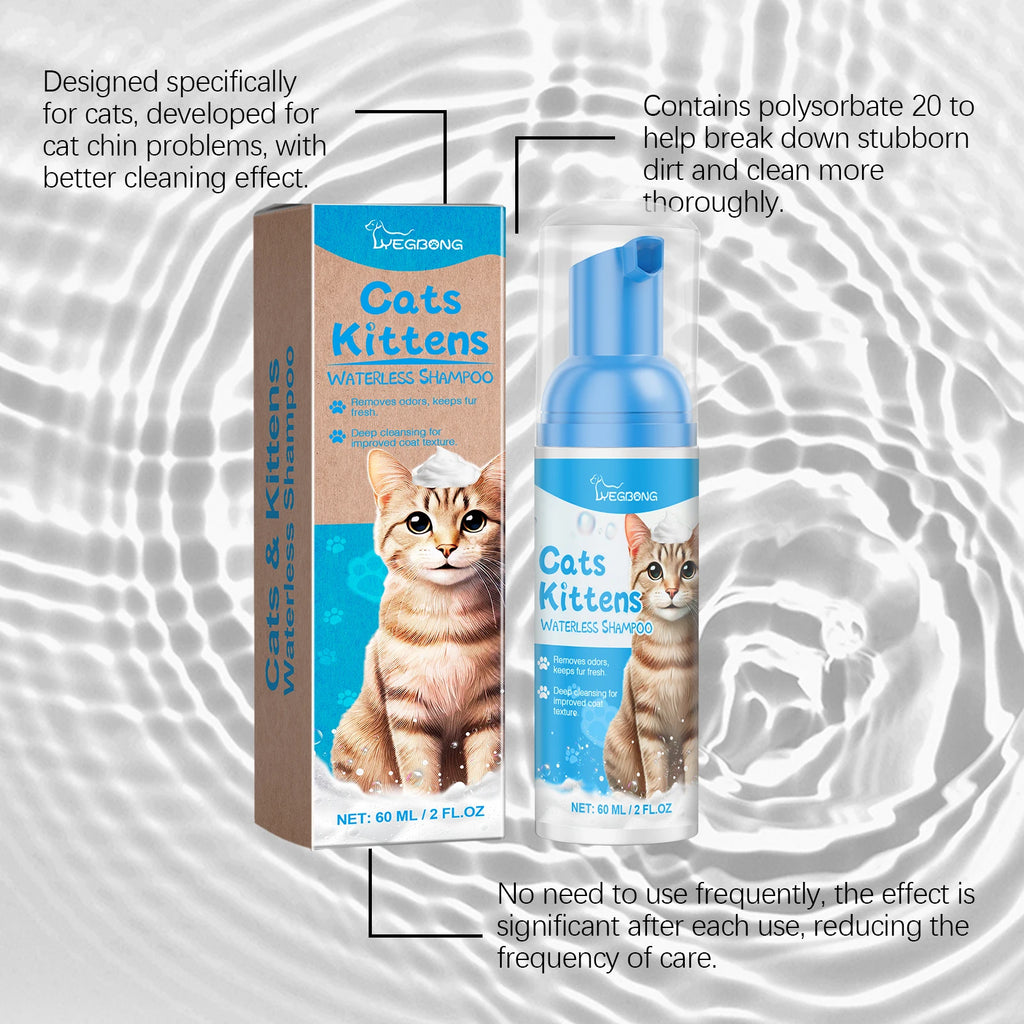 Cat No-rinse Cleaning Mousse Gentle Grooming Foam
