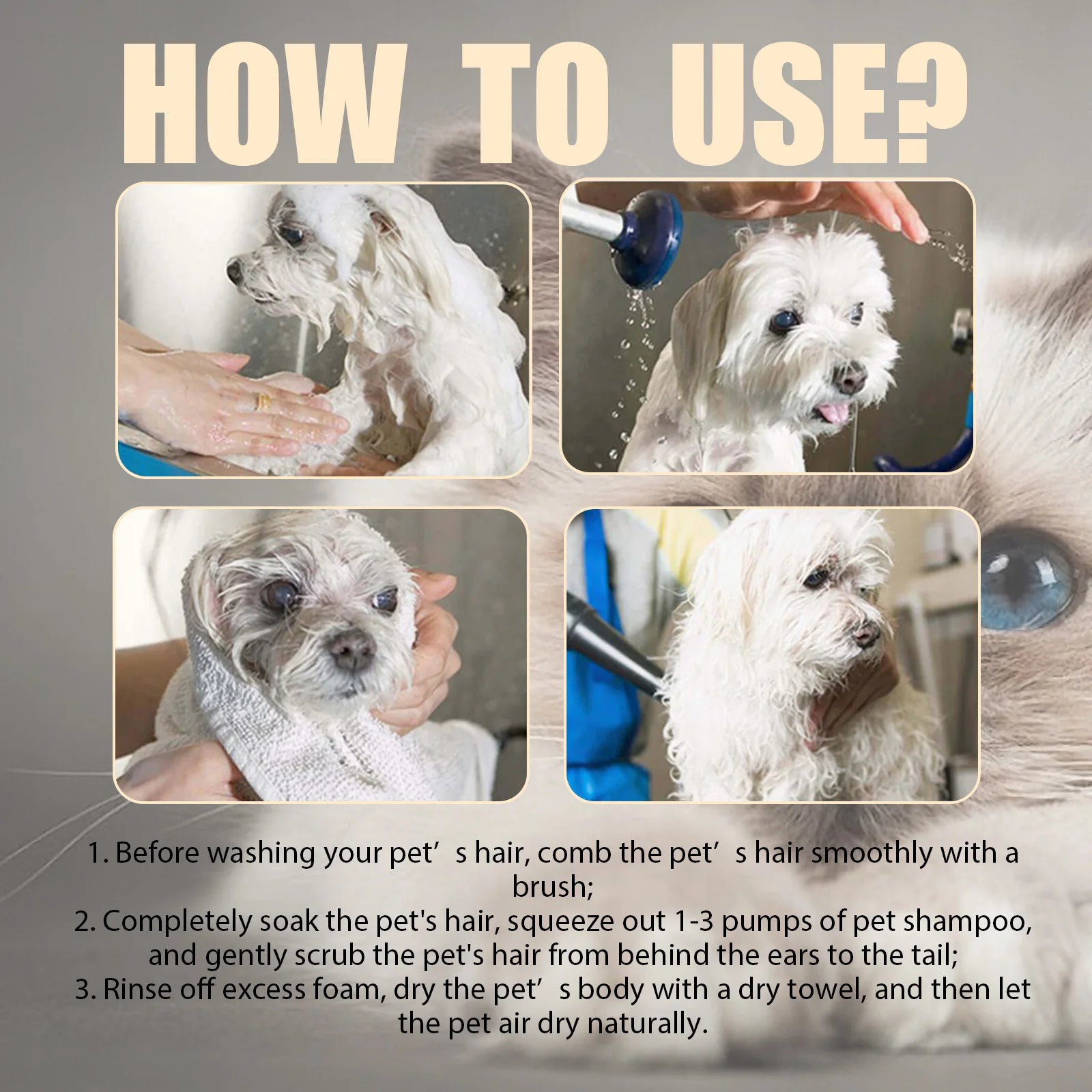 Yegbong Gentle Pet Cleaning Shampoo