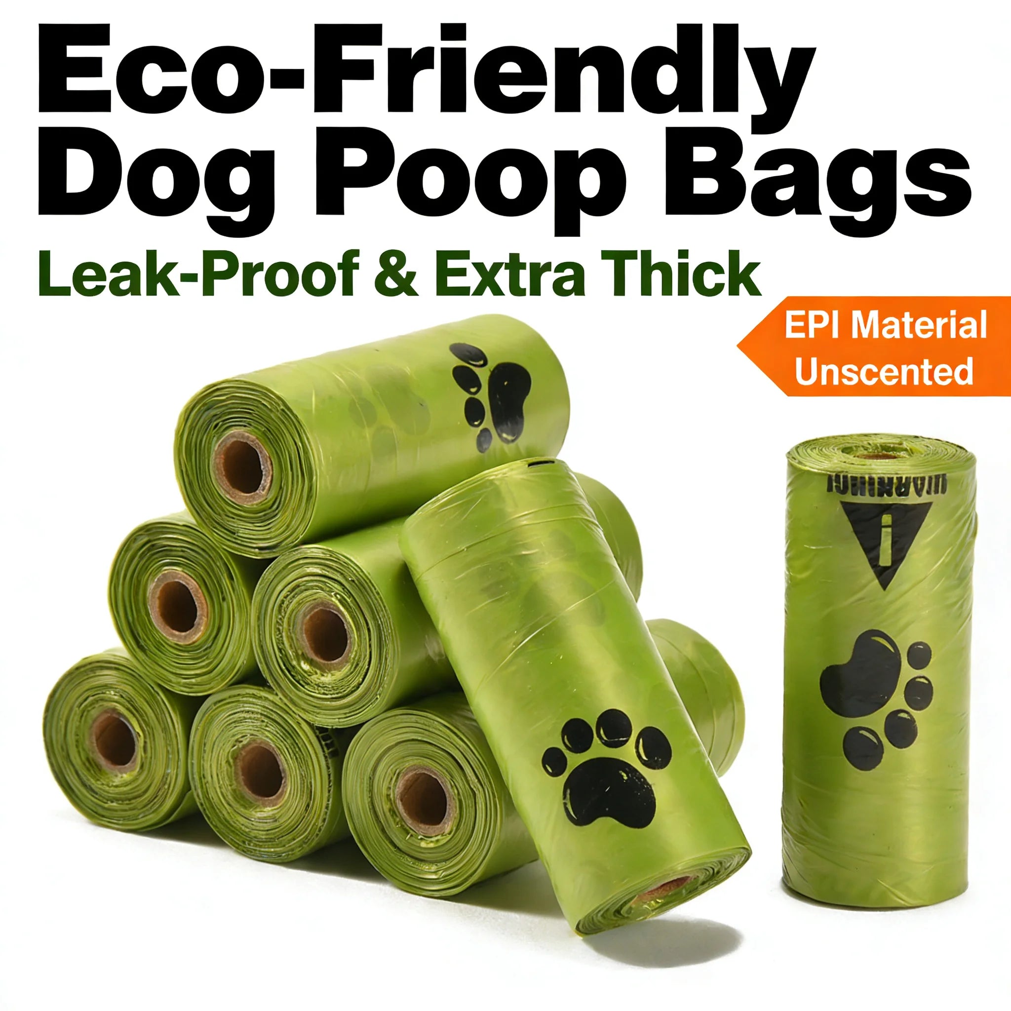 Poop Bags Leak-Proof Extra Thick EPI Material