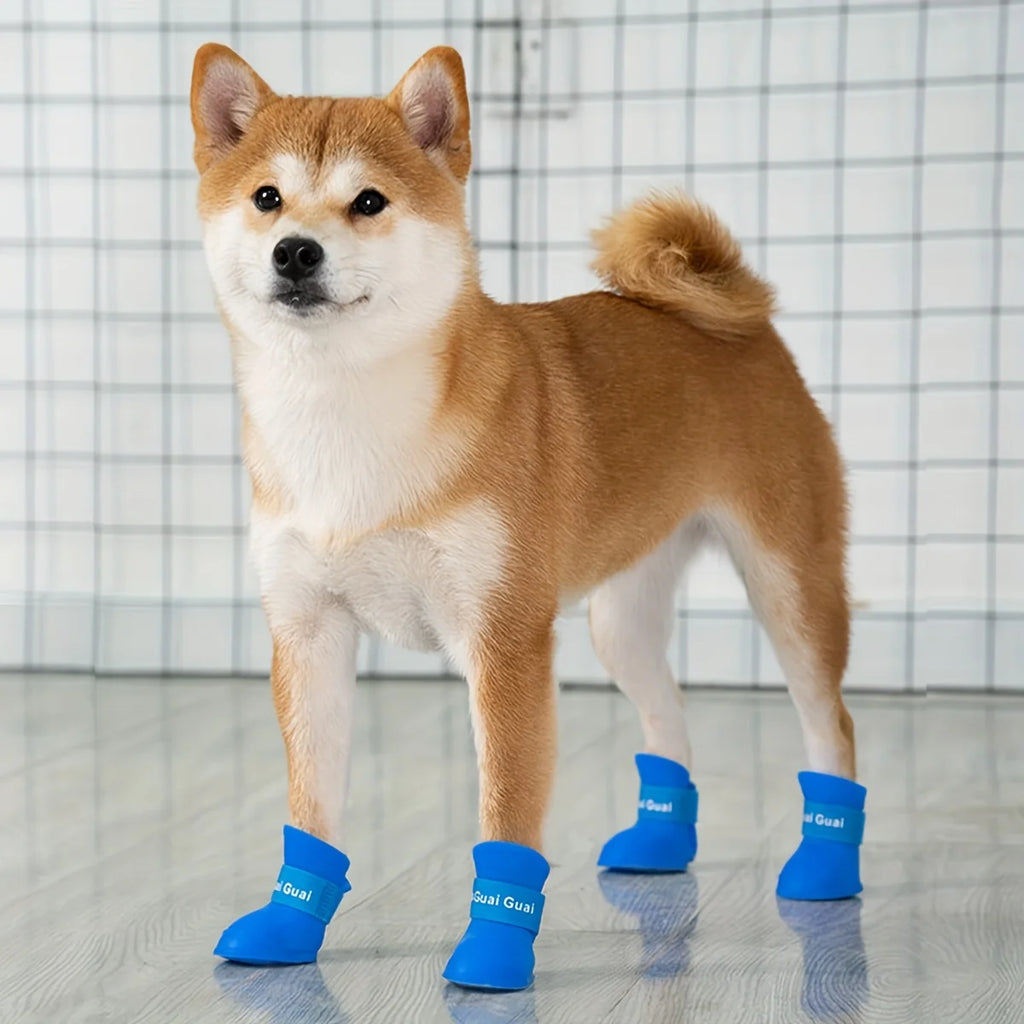 Cute Pet Dog Shoes Rainproof Puppy Boots