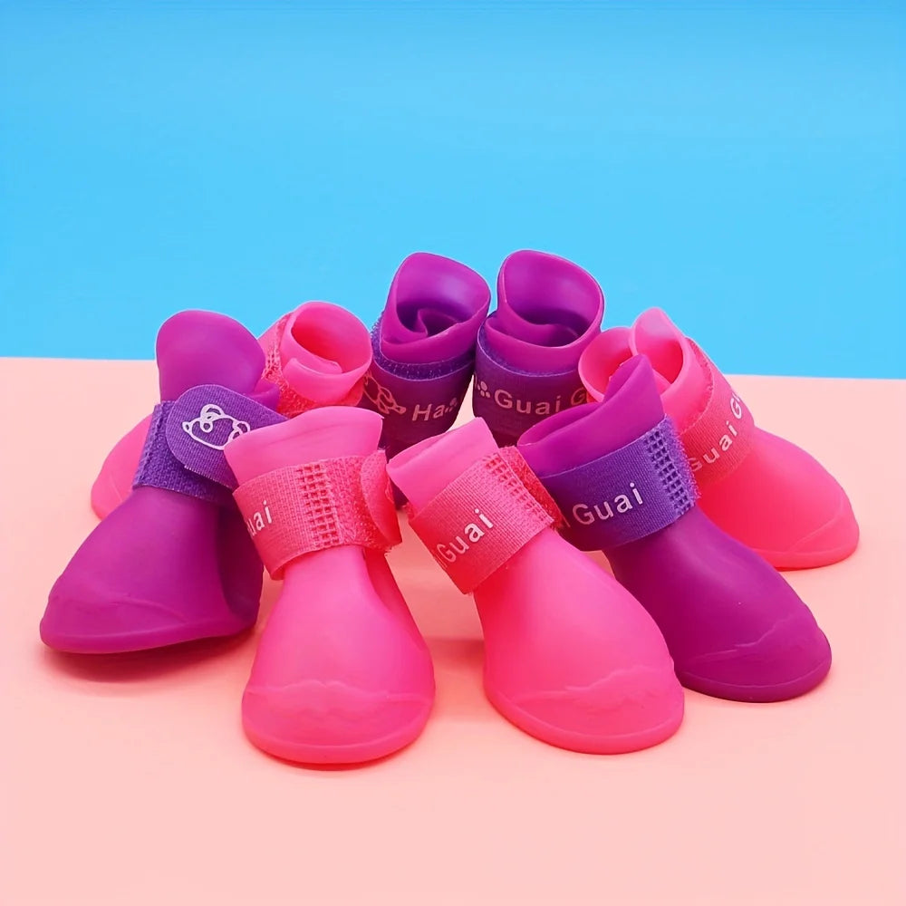 Cute Pet Dog Shoes Rainproof Puppy Boots