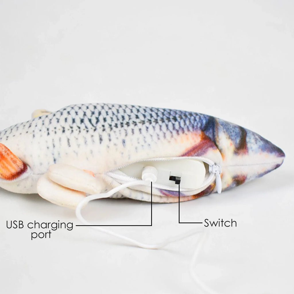 Electric Floppy Fish Cat Dog Toy