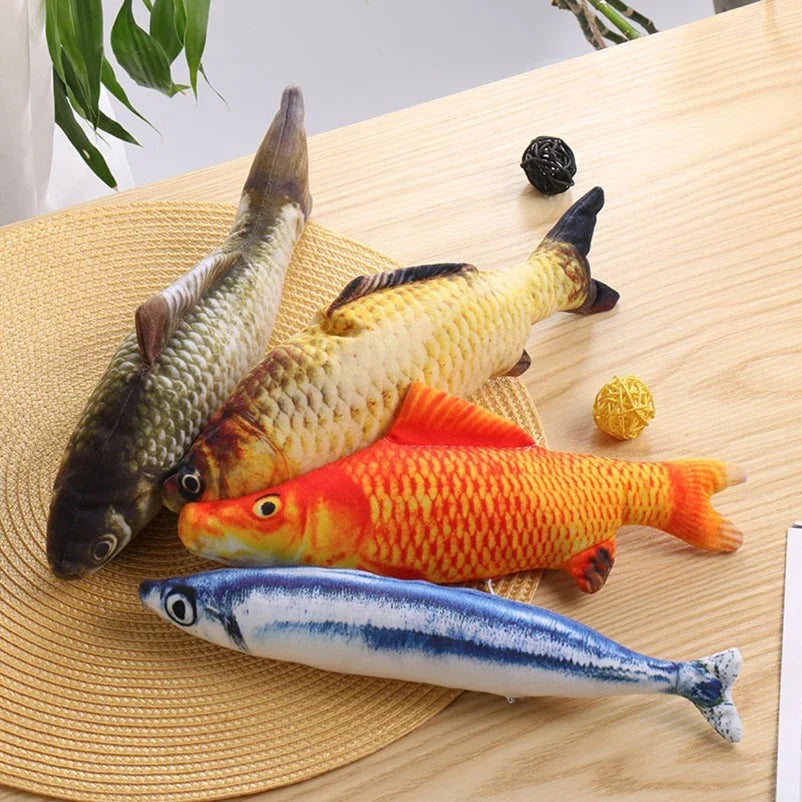 cat-teasing toys simulation fish tear