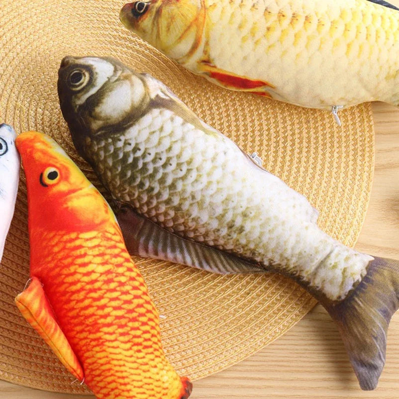 cat-teasing toys simulation fish tear