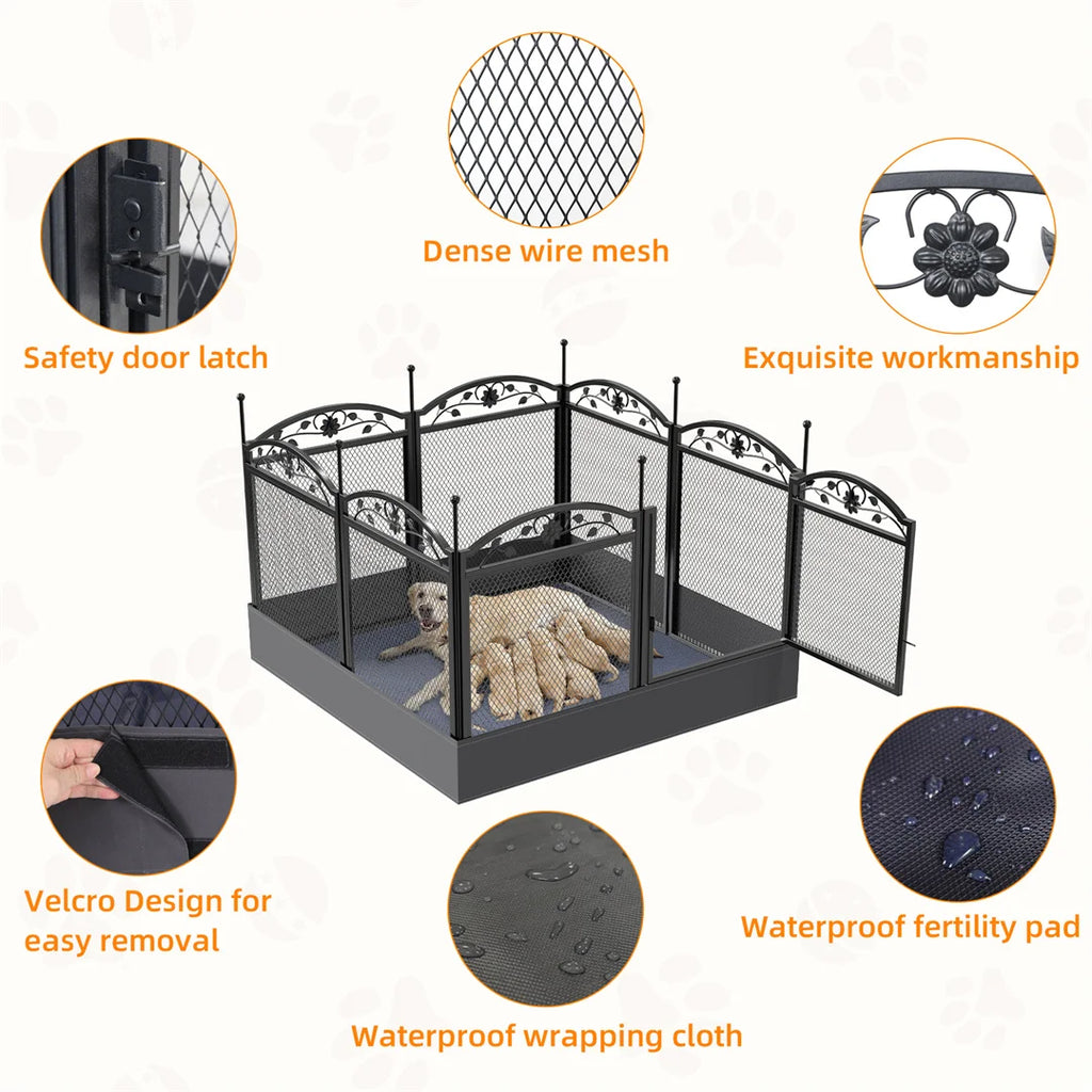 8 Panels DIY Heavy Duty Dog Playpen