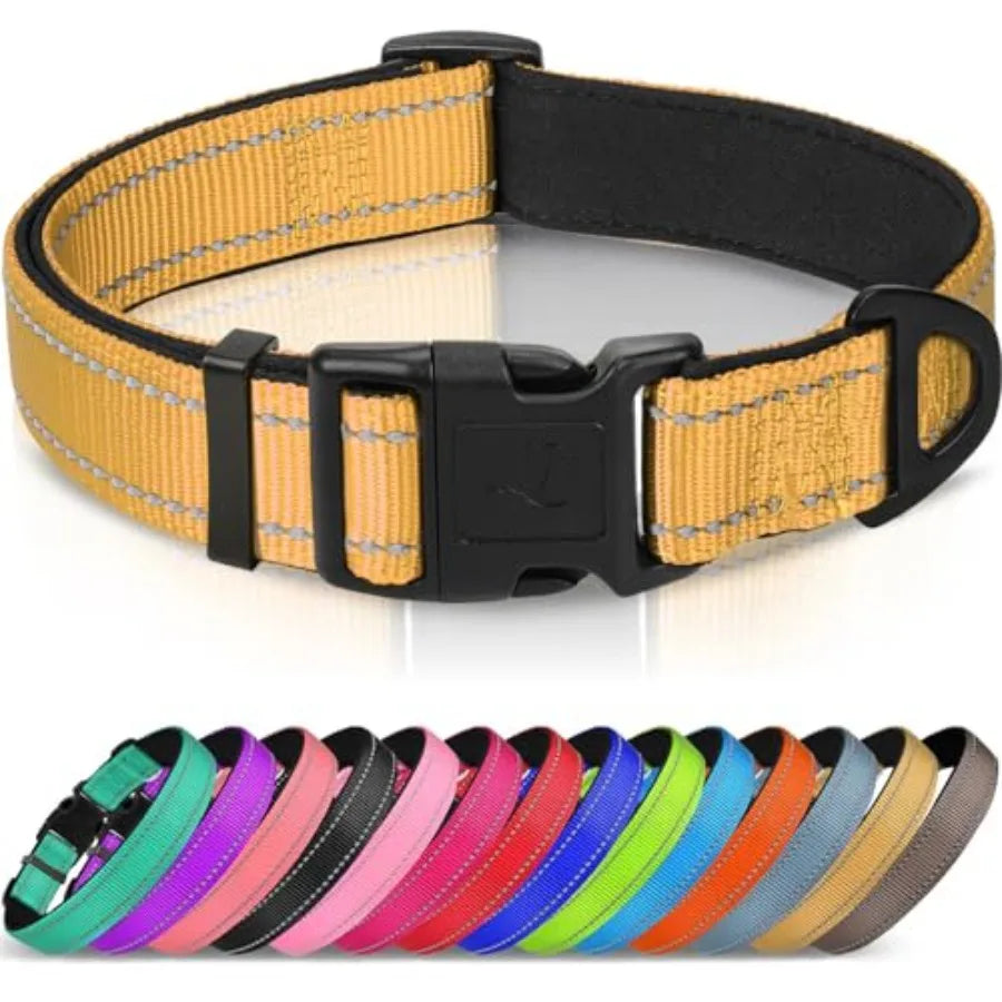 Reflective Dog Collar, Soft Neoprene Padded