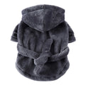 Pet Dog Bathrobe with Hooded Dog Pajamas