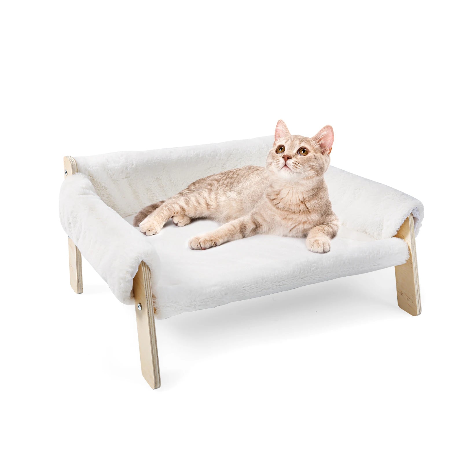 Large Cat Bed Sturdy Wooden Leg Raised