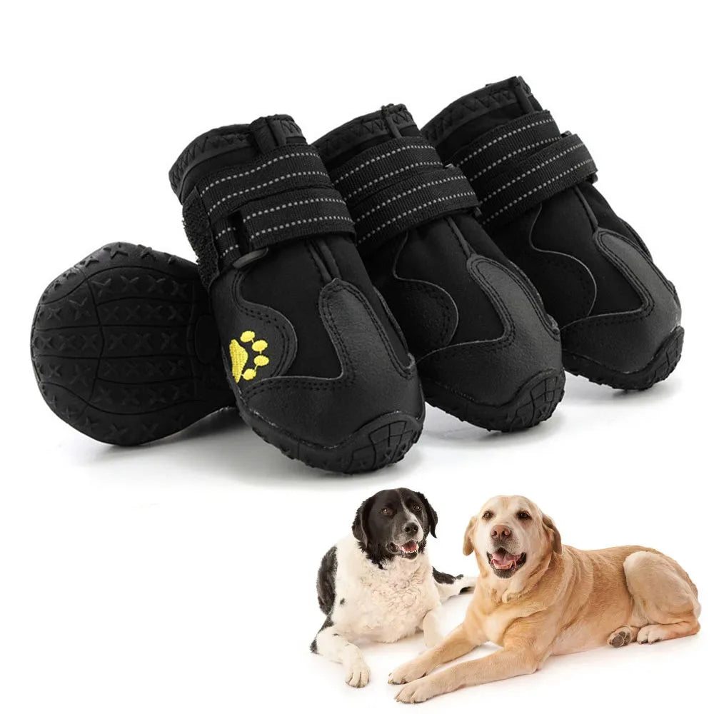 Waterproof Dog Anti-Slip Rubber Dog Booties