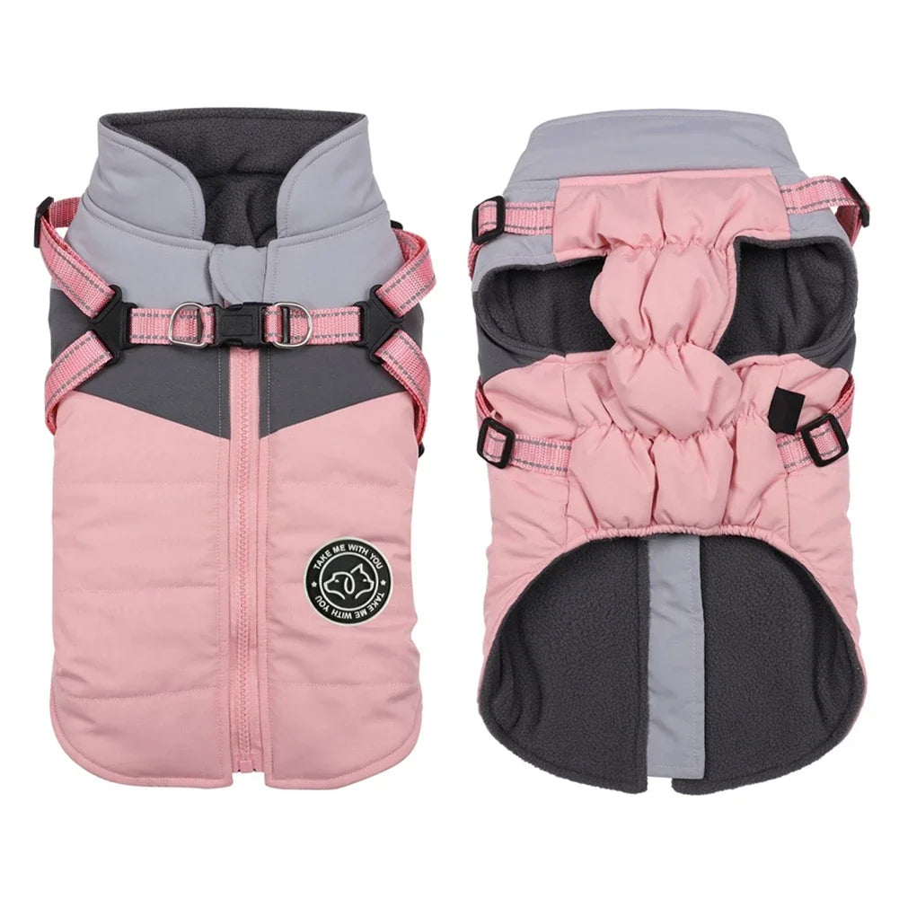 Winter Small Dog Harness Vest