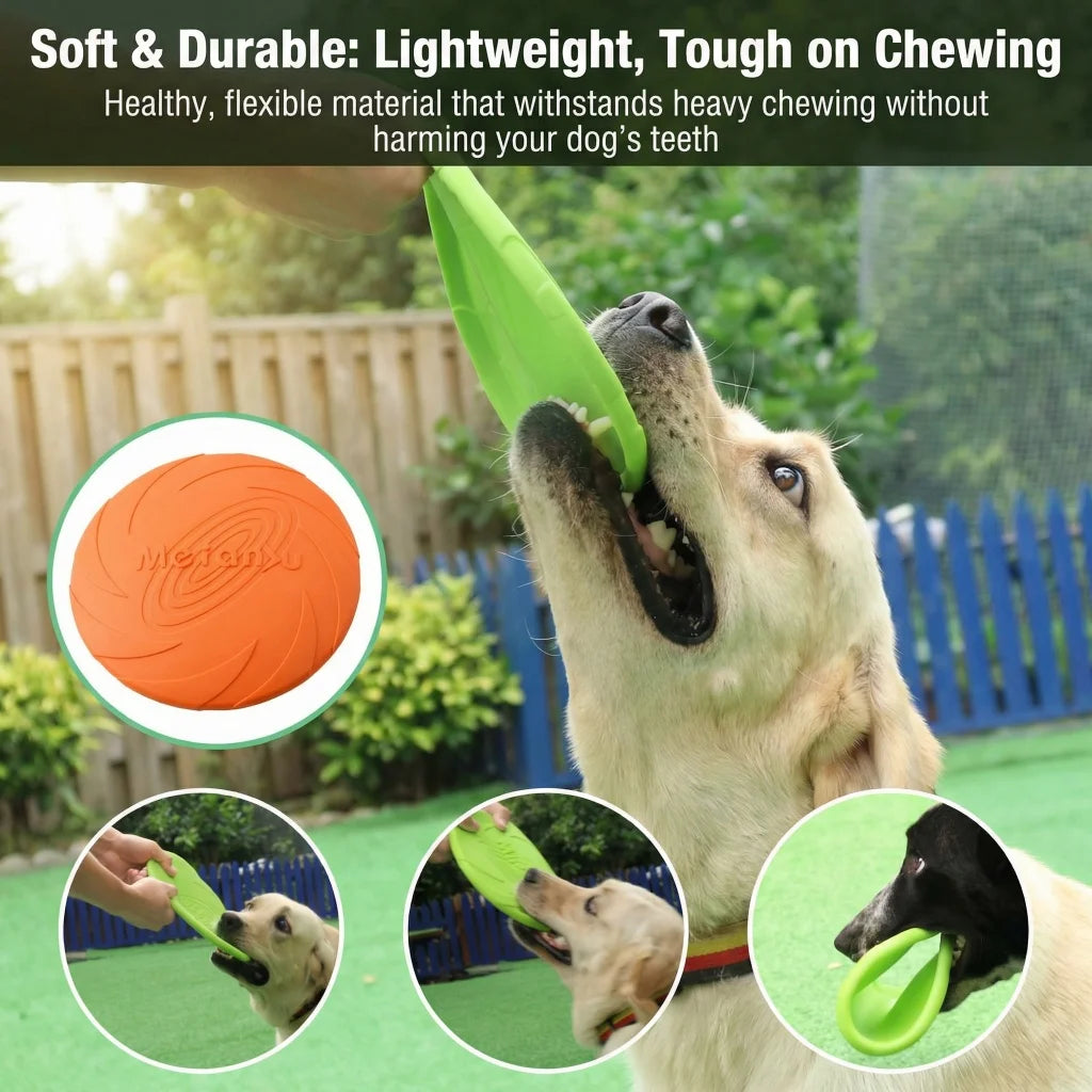 6PCS Interactive Dog Flying Disc Toys