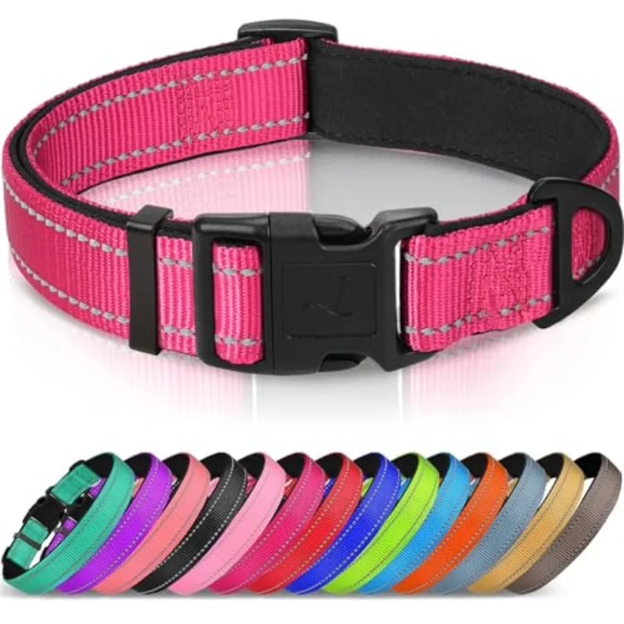 Reflective Dog Collar, Soft Neoprene Padded
