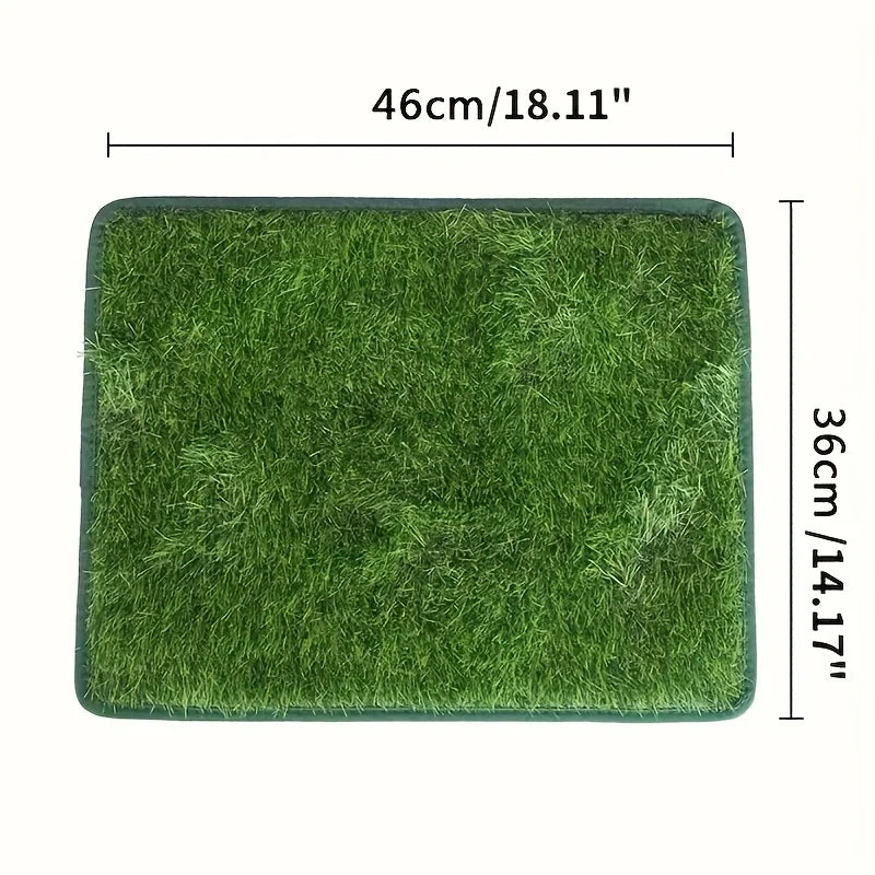 Simulation Lawn Dog Toilet Training Mat