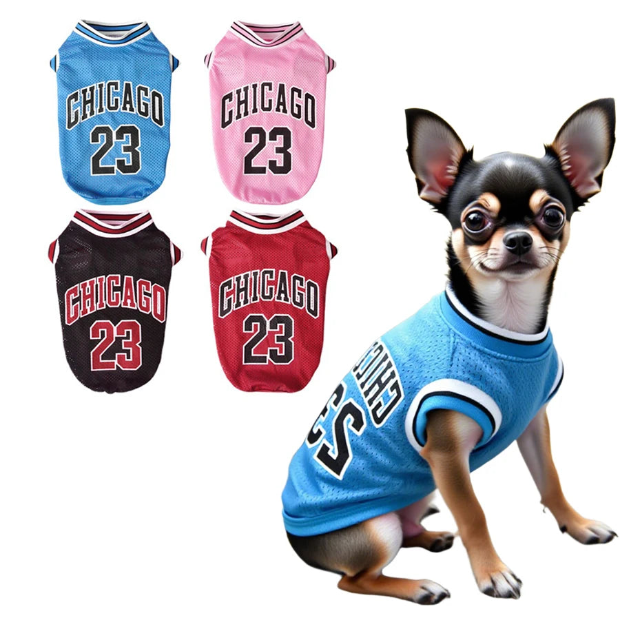 Dog Basketball Jersey Clothes Boy Girl Dog