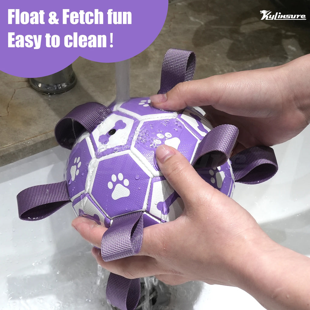 Dog Toys Soccer Ball with Straps