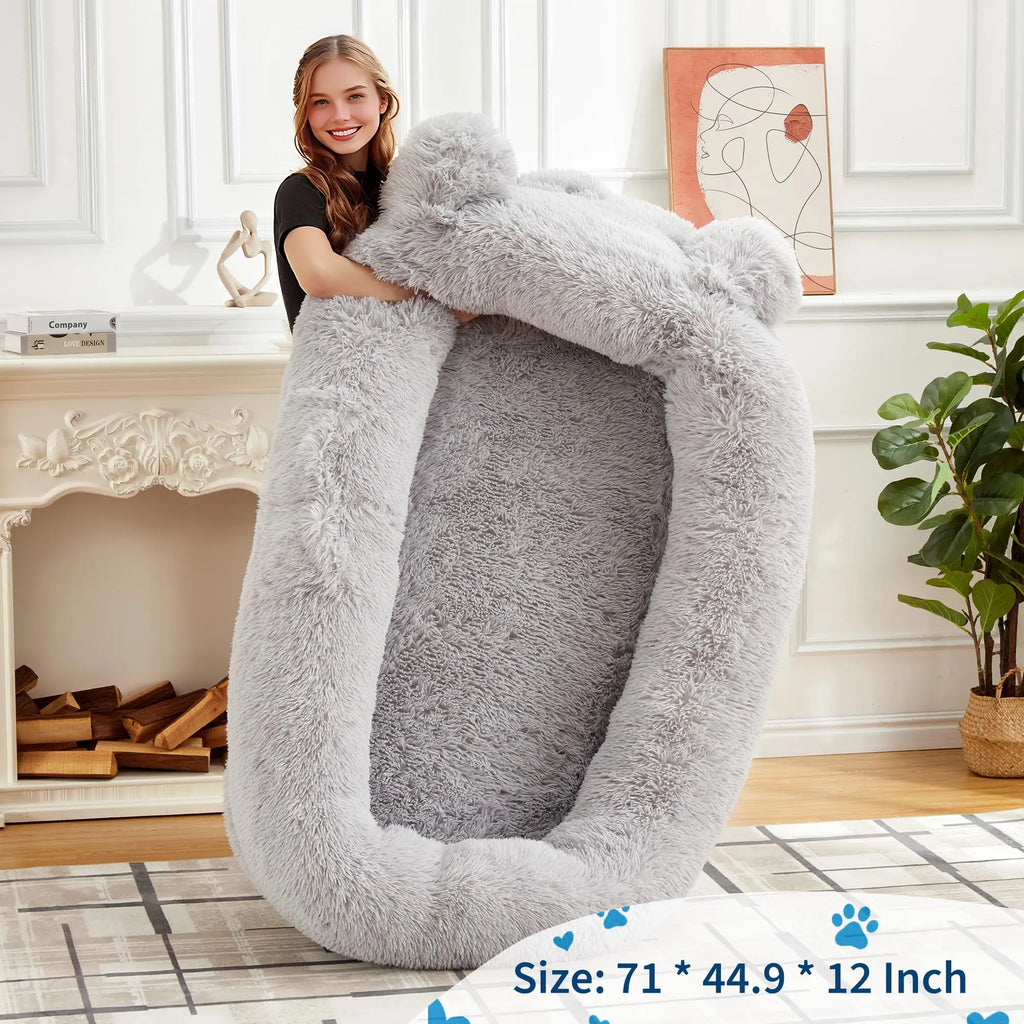 71" Large Human Size Dog Bed
