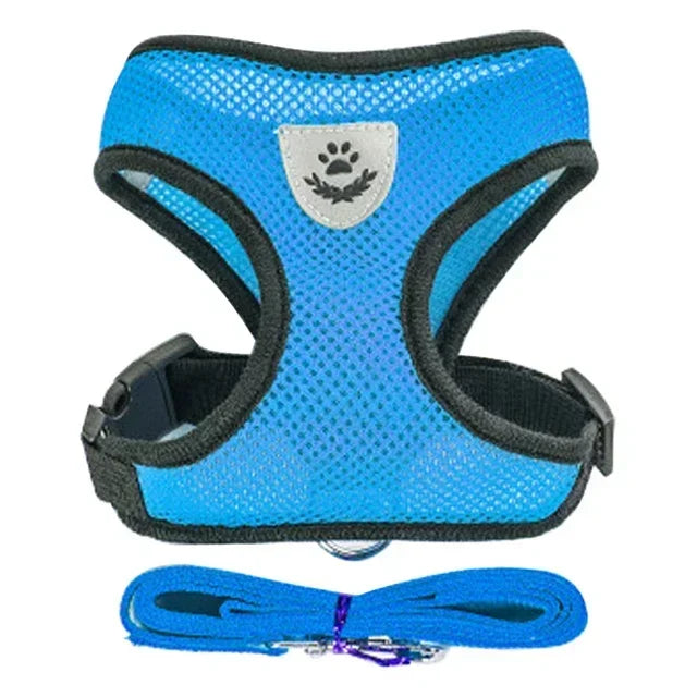1pc-cat traction vest, walking leash, puppy dog collar