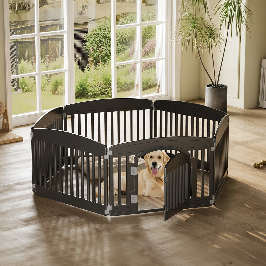 JHK Plastic Dog Playpen 6 Panel 24IN