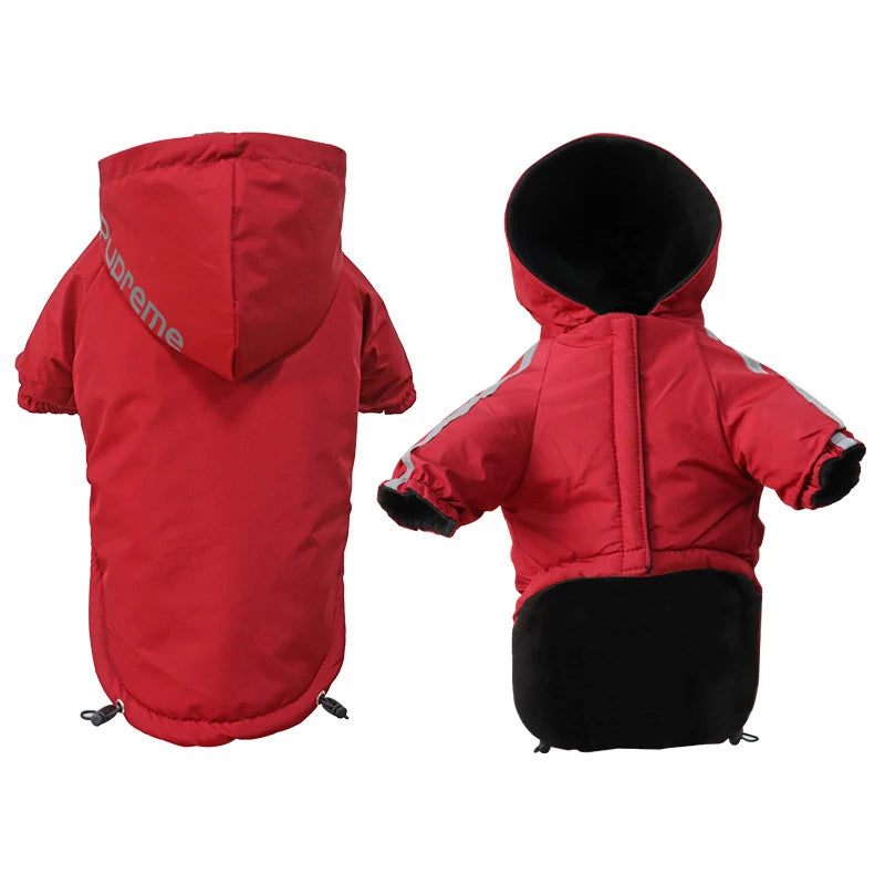 Autumn Winter Pet Dog Waterproof Warm Coat Cotton Hooded