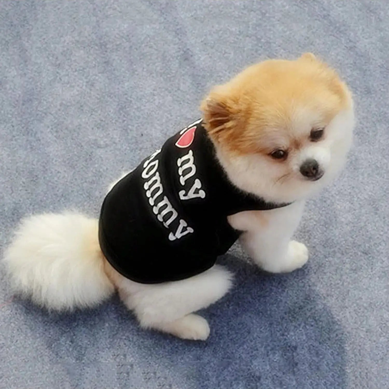 Pet Dog Vest T-Shirt I Love My Daddy Mommy Vest