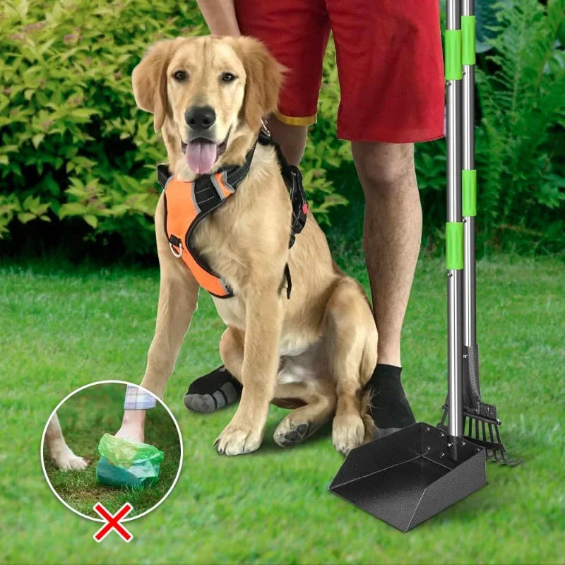 Dog Pooper Scooper Long Handle Stainless