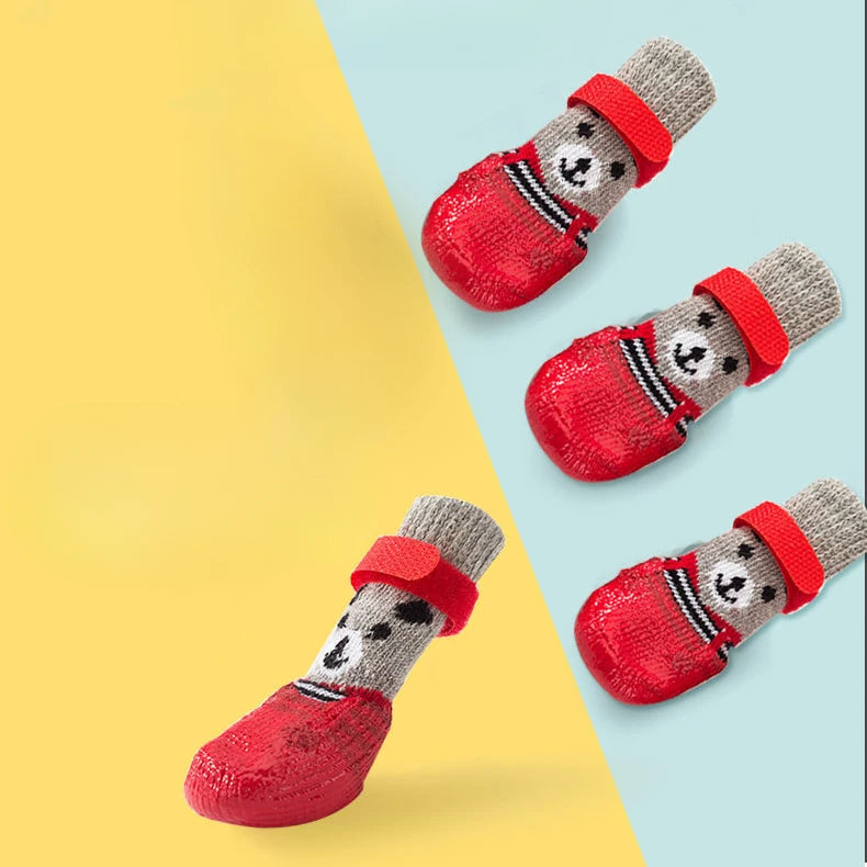 Pet Waterproof Socks Dog Silicone Rain Shoes
