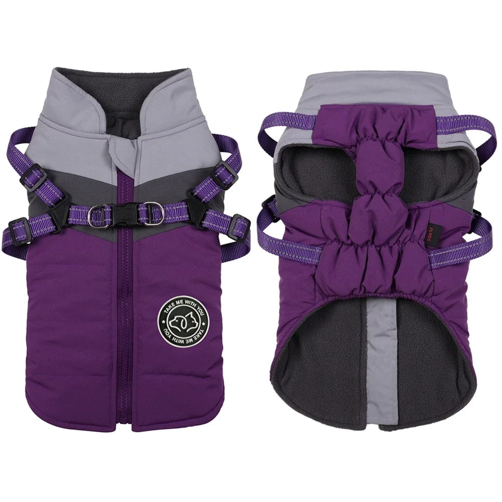 Winter Small Dog Harness Vest