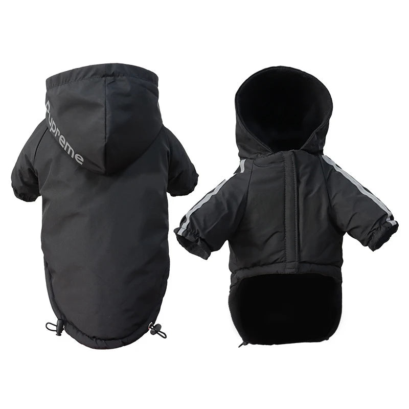 Autumn Winter Pet Dog Waterproof Warm Coat Cotton Hooded