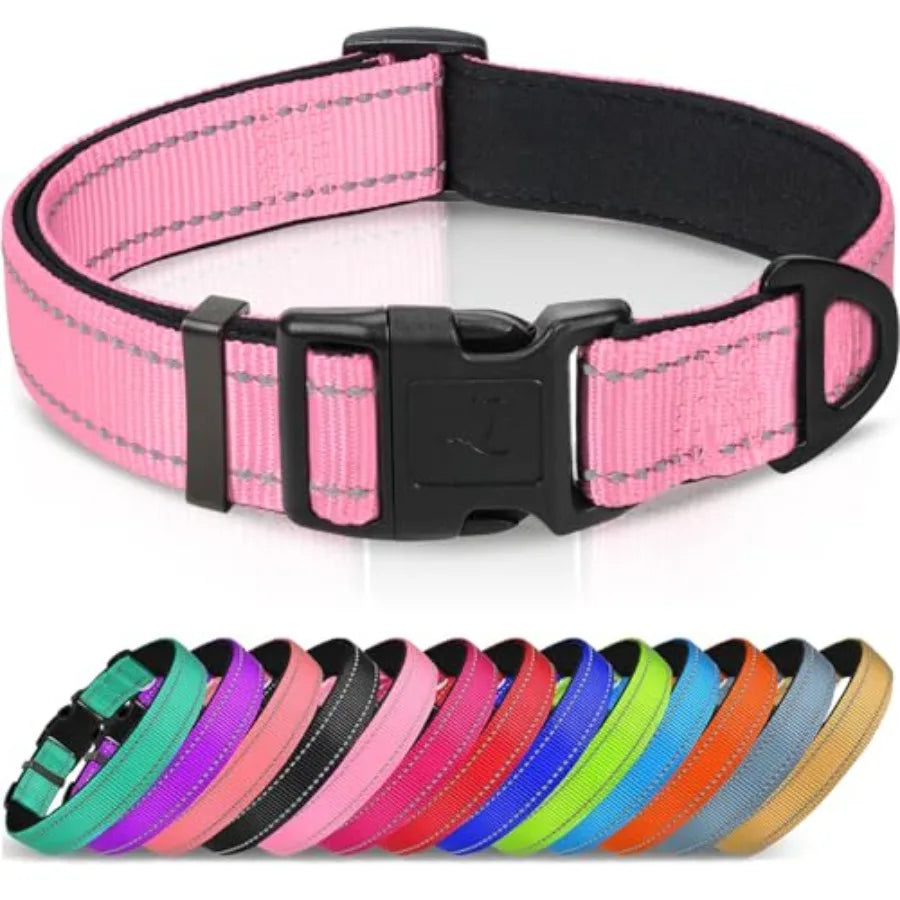 Reflective Dog Collar, Soft Neoprene Padded