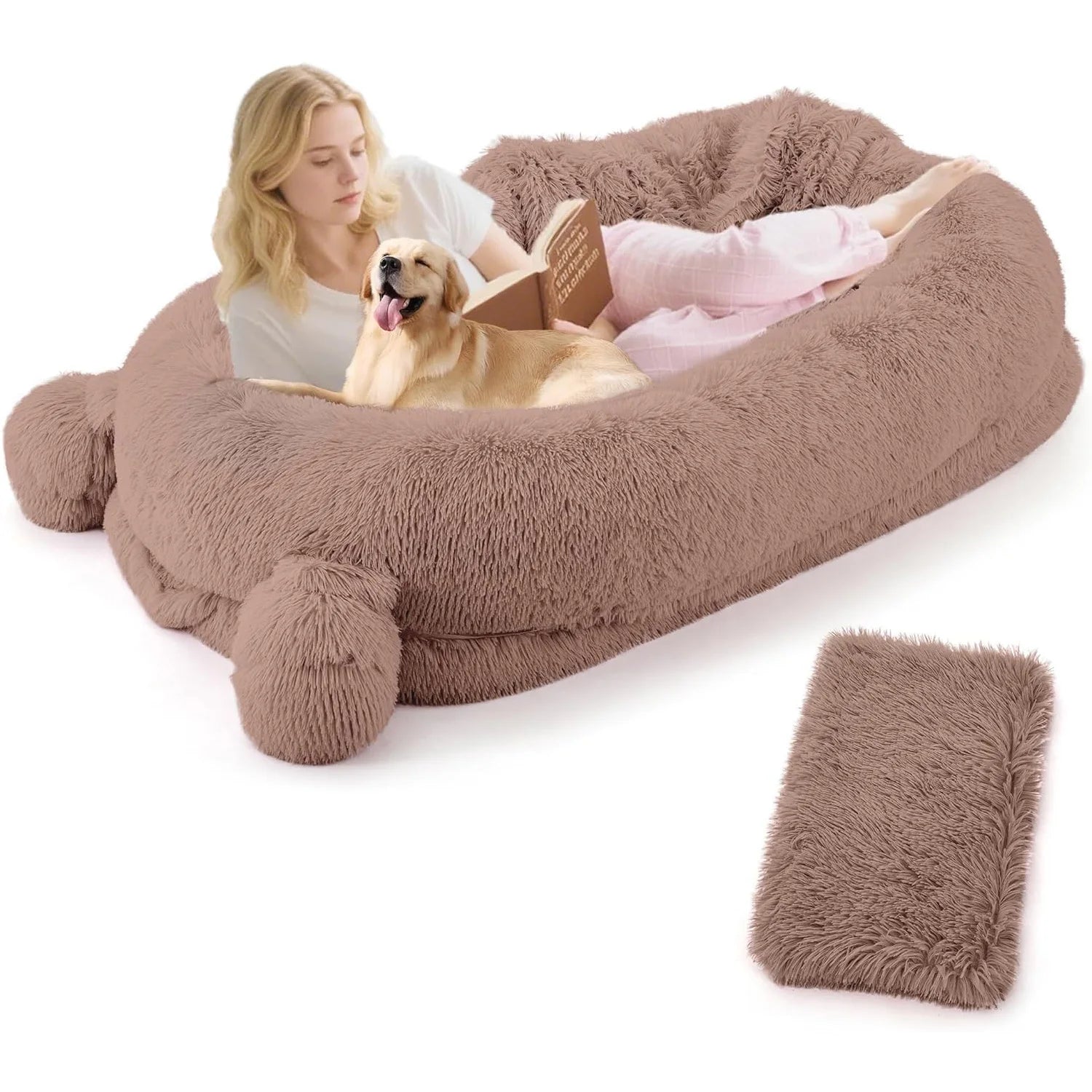 71" Large Human Size Dog Bed