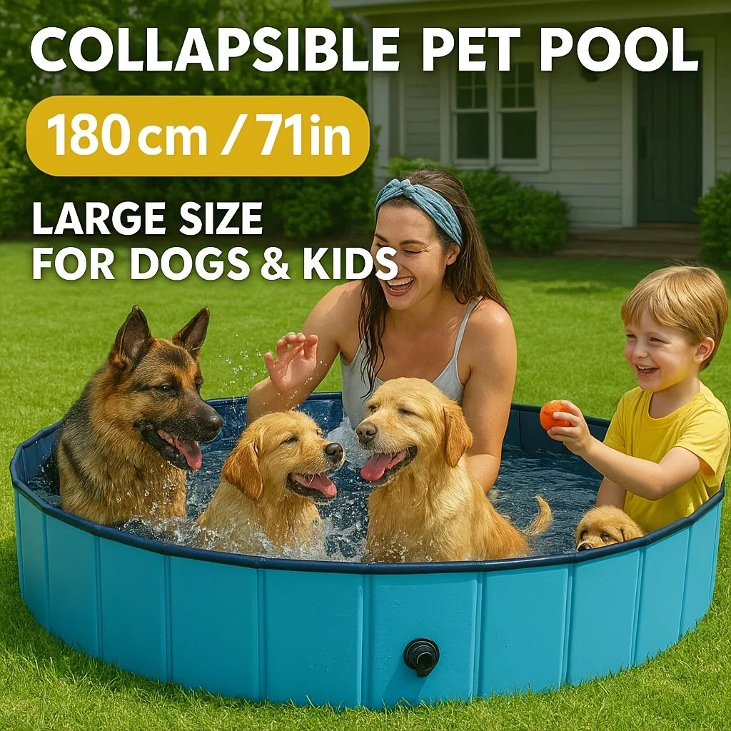 SOTOS Portable Foldable Large Pet Pool for Dogs