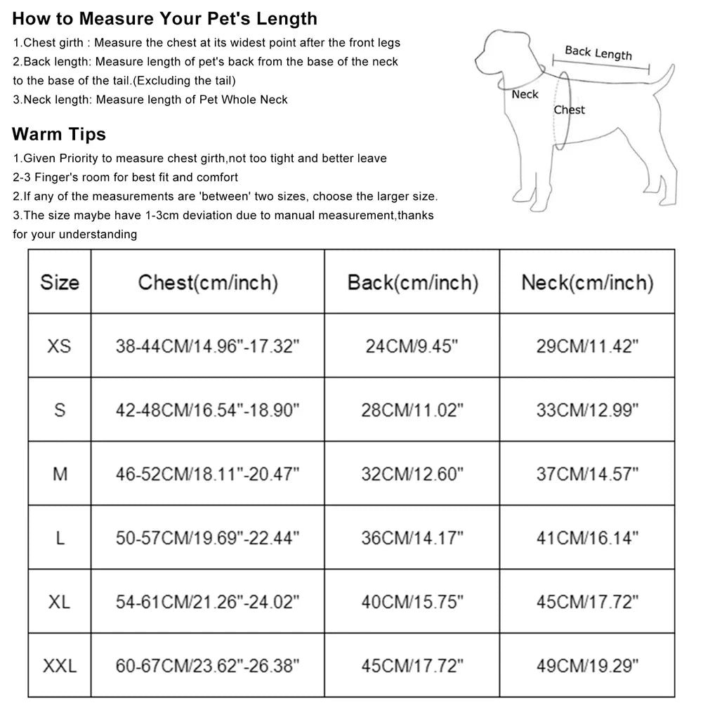 Winter Small Dog Harness Vest