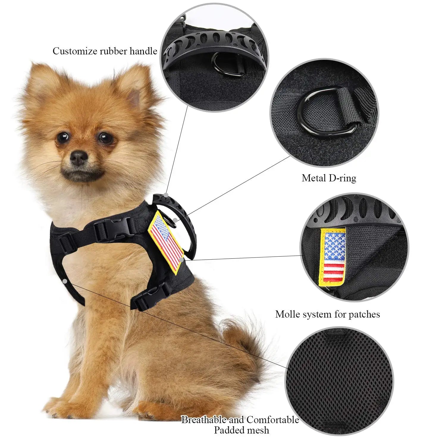Tactical Puppy Harness Leash Set