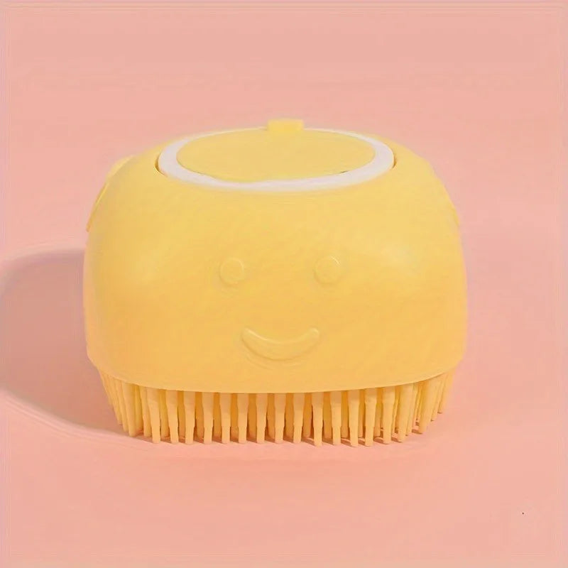 Pet Massage Brush & Shampoo Dispenser