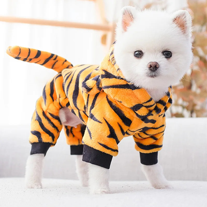 Pet Dog Clothes Soft Warm Fleece Dogs Jumpsuits