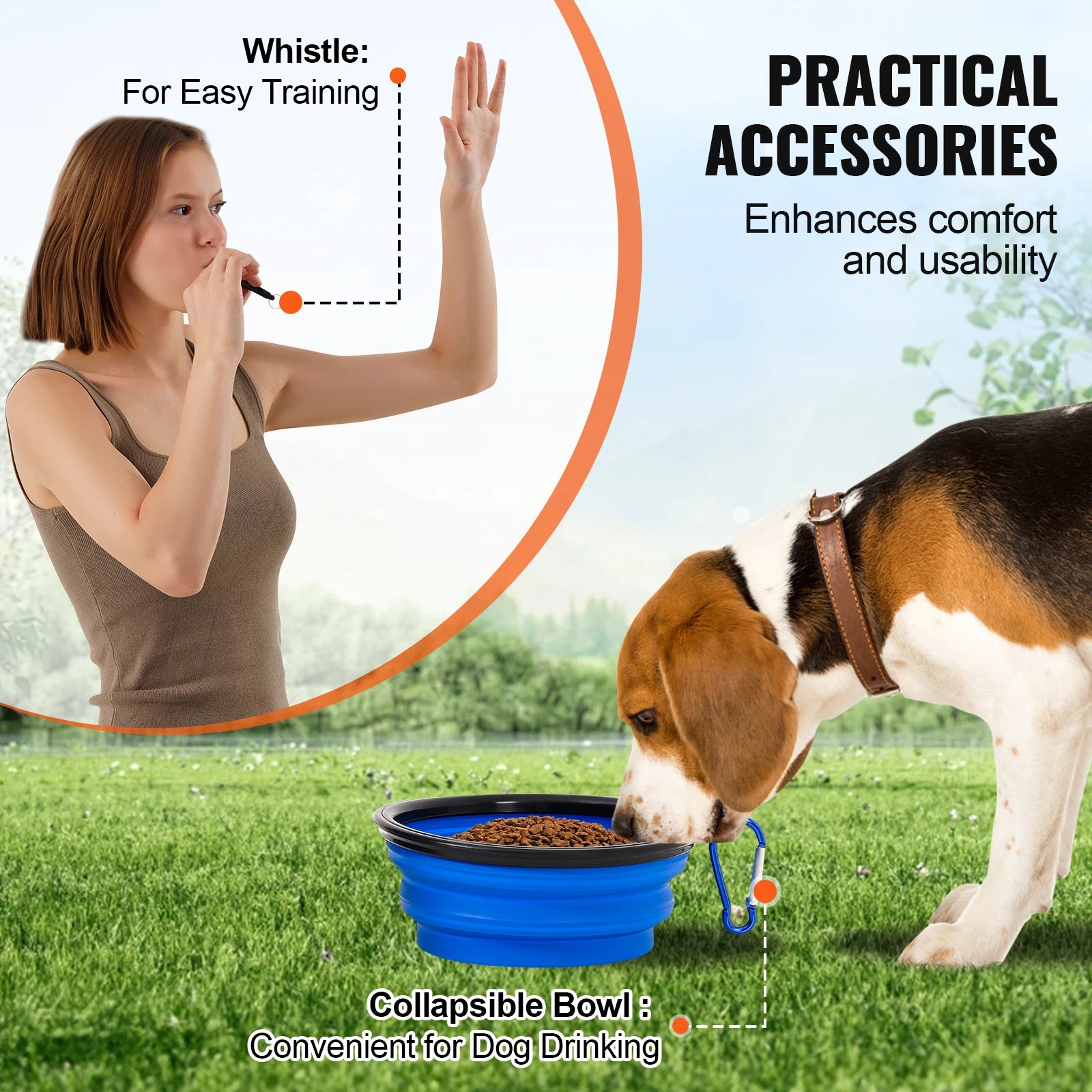 Dog Agility Training Equipment 4 PCS Set with Adjustable High Hurdles