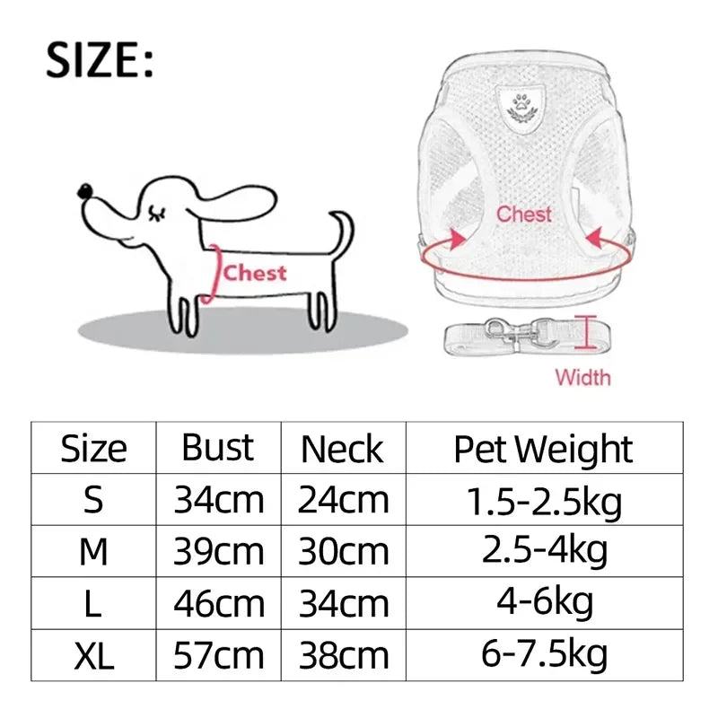 1pc-cat traction vest, walking leash, puppy dog collar
