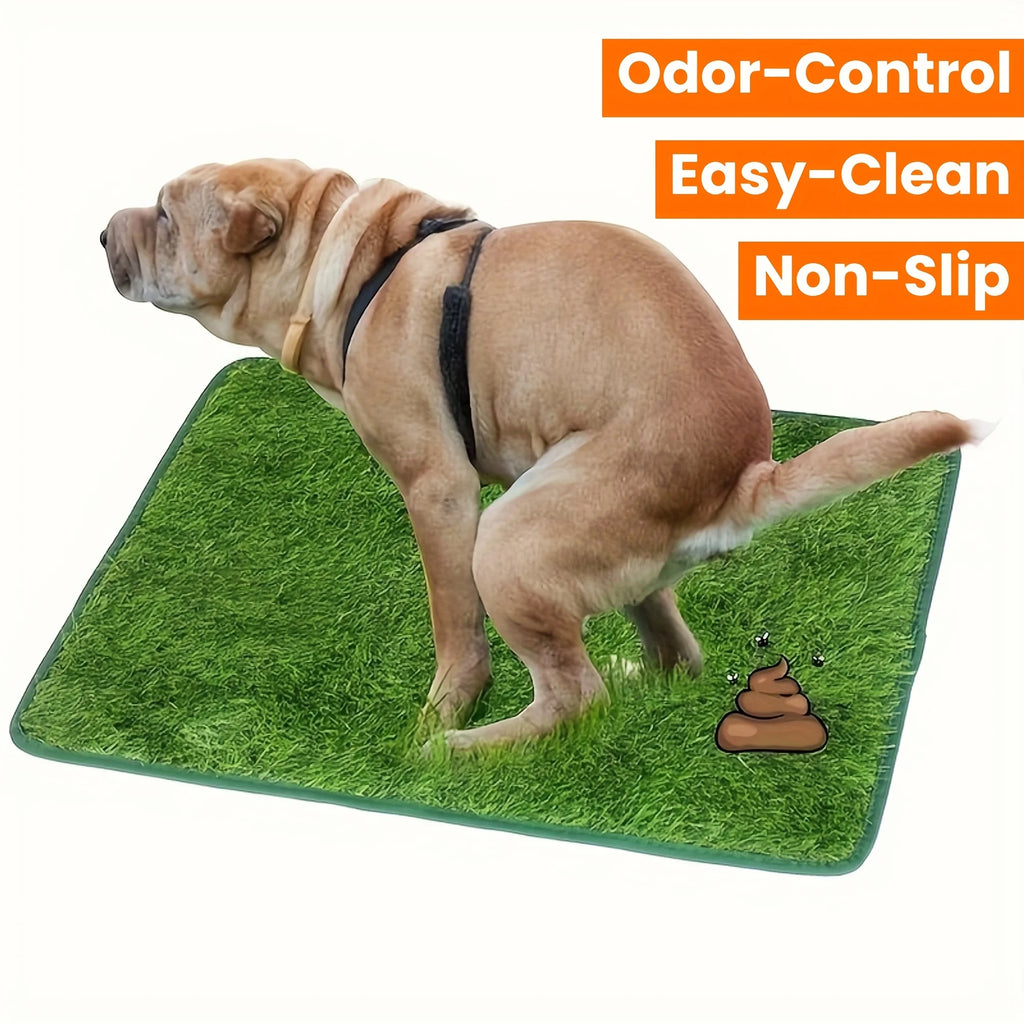 Simulation Lawn Dog Toilet Training Mat