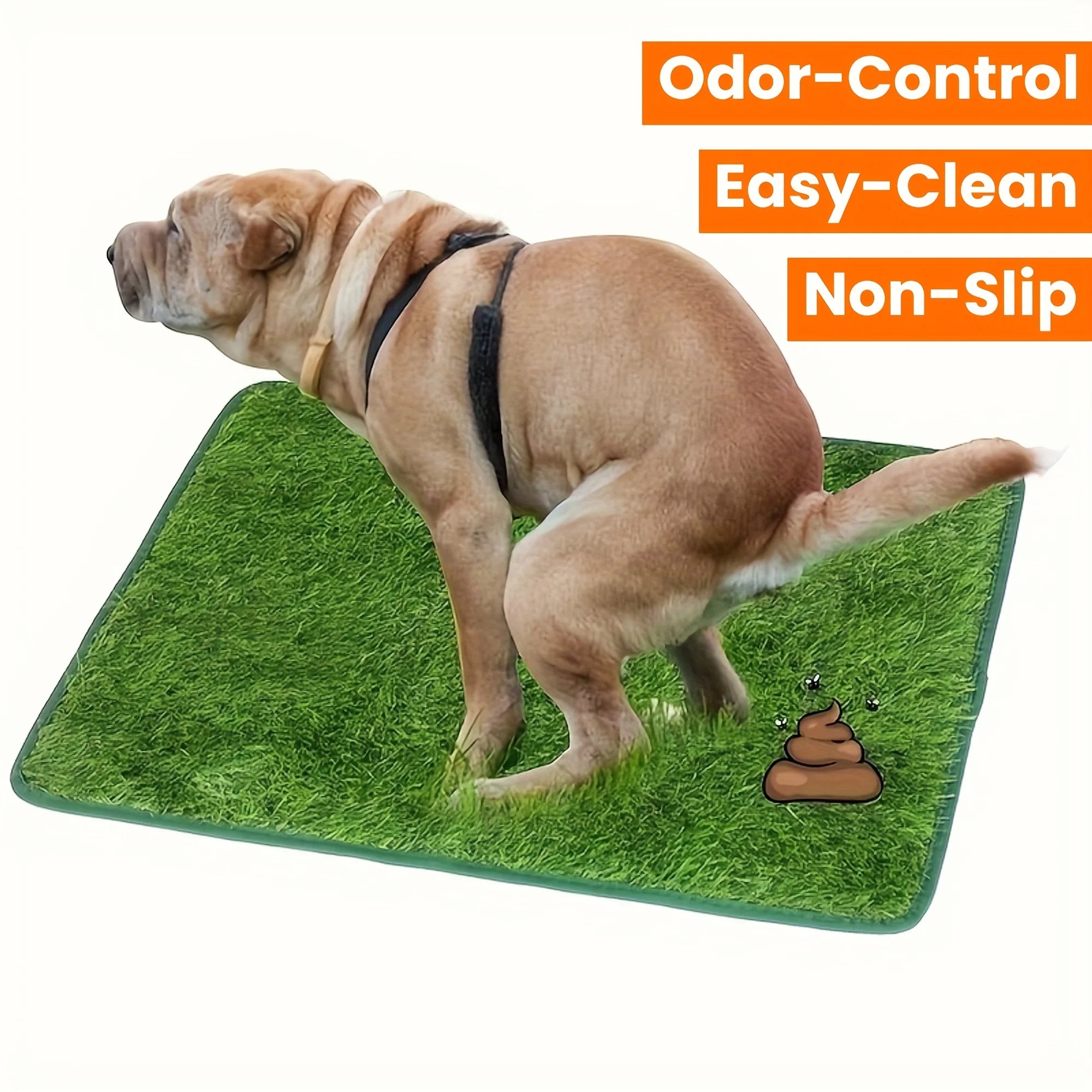 Simulation Lawn Dog Toilet Training Mat