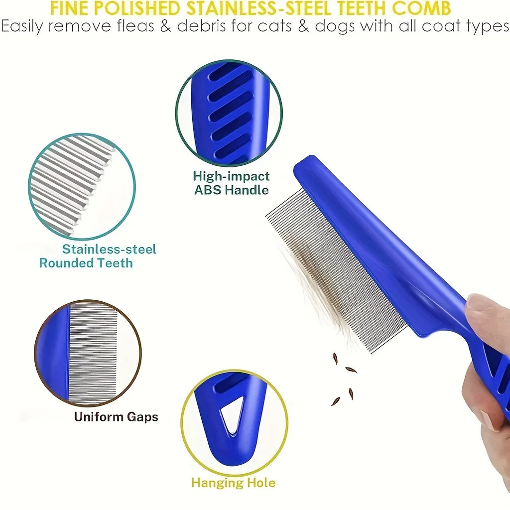 Pack of 4 Flea and Lice Combs