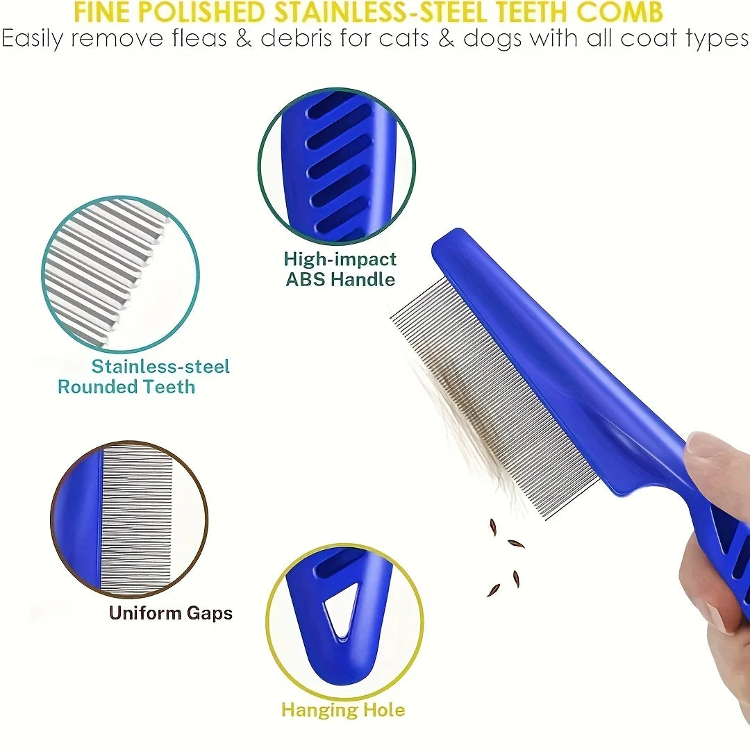 Pack of 4 Flea and Lice Combs