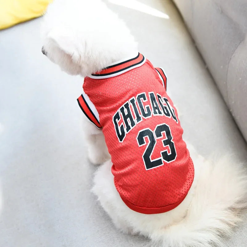 Dog Basketball Jersey Clothes Boy Girl Dog