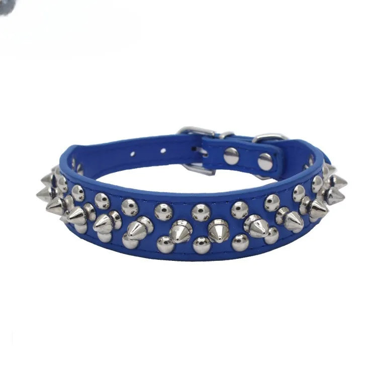 Adjustable Leather Pet Dog Collar