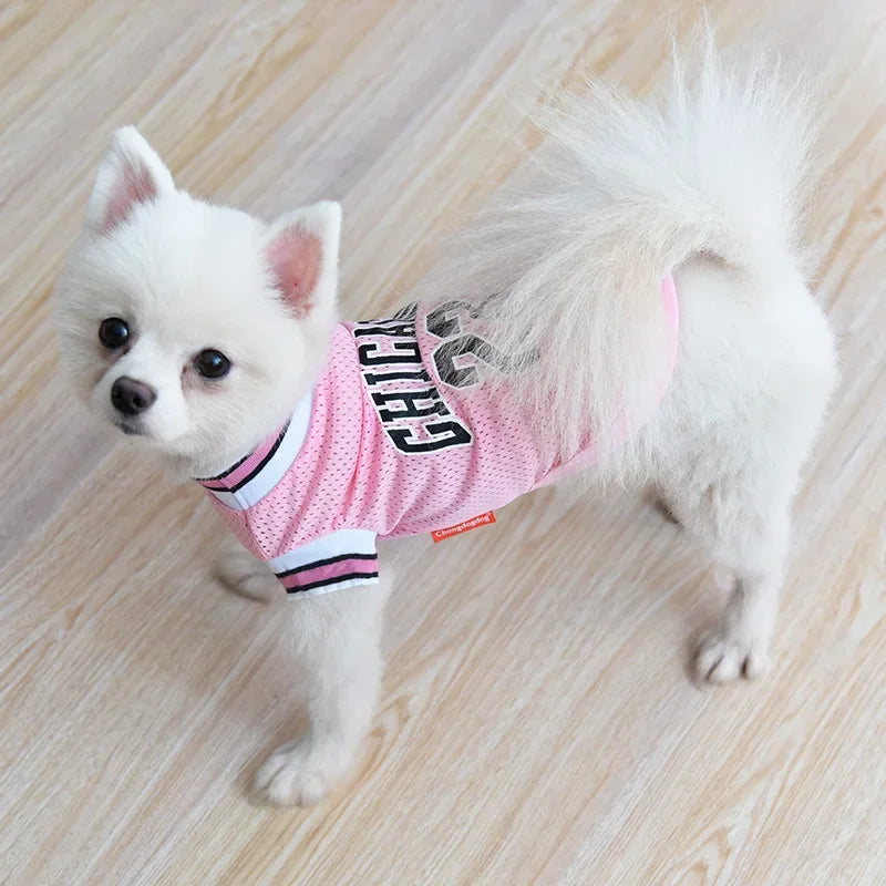 Dog Basketball Jersey Clothes Boy Girl Dog