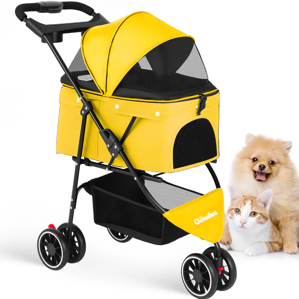 Pet Stroller For Small Medium Cats Dogs