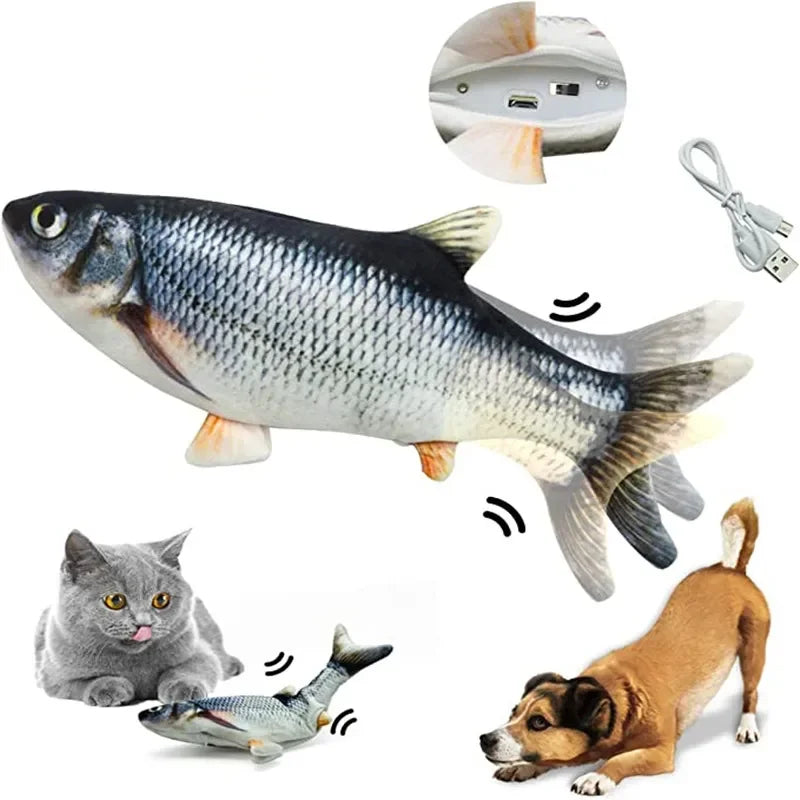 Electric Floppy Fish Cat Dog Toy